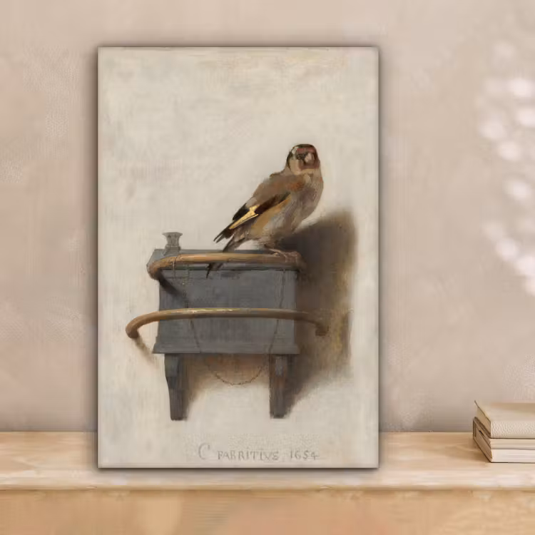 Canvas schilderij - Puttertje - Oude Meester - Carel Fabritius — 2