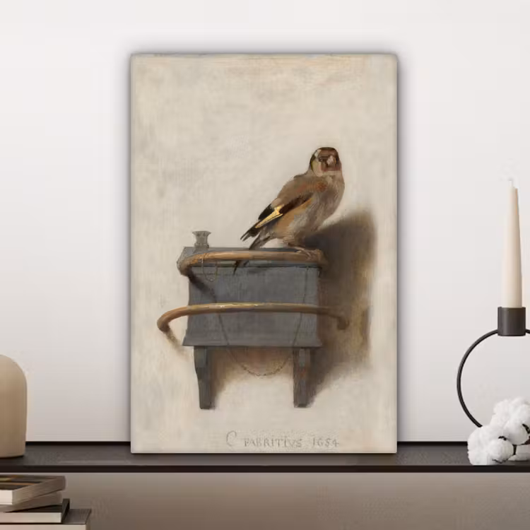 Canvas schilderij - Puttertje - Oude Meester - Carel Fabritius — 5