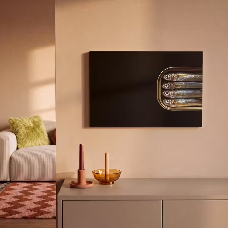Canvas schilderij - Sardines - Blik - Zwart - Vissen — 2