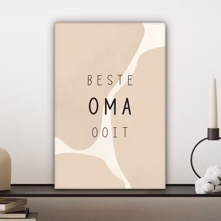 Canvas schilderij - Spreuken - Beste oma ooit - Quotes - Oma — 5