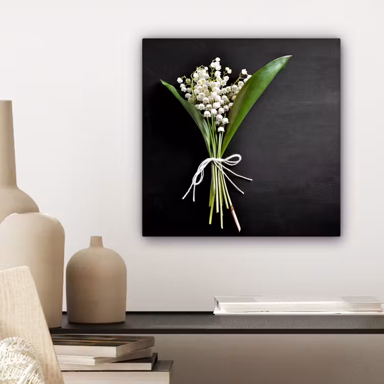 Canvas schilderij - Lelietjes van dalen - Bloemen - Stilleven - Flora — 5