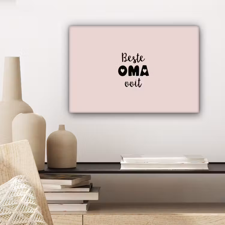 Canvas schilderij - Quotes - Oma - Beste oma ooit - Spreuken — 5