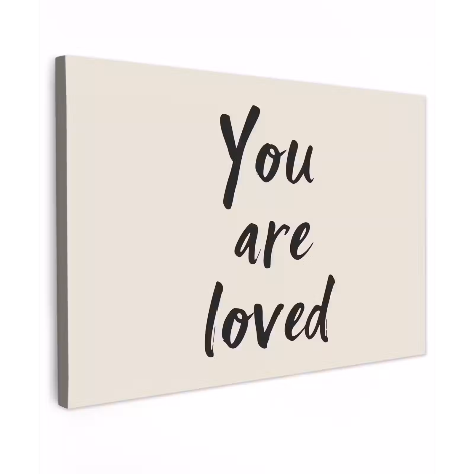 Canvas schilderij - Minimalistisch - Beige - Love — 1