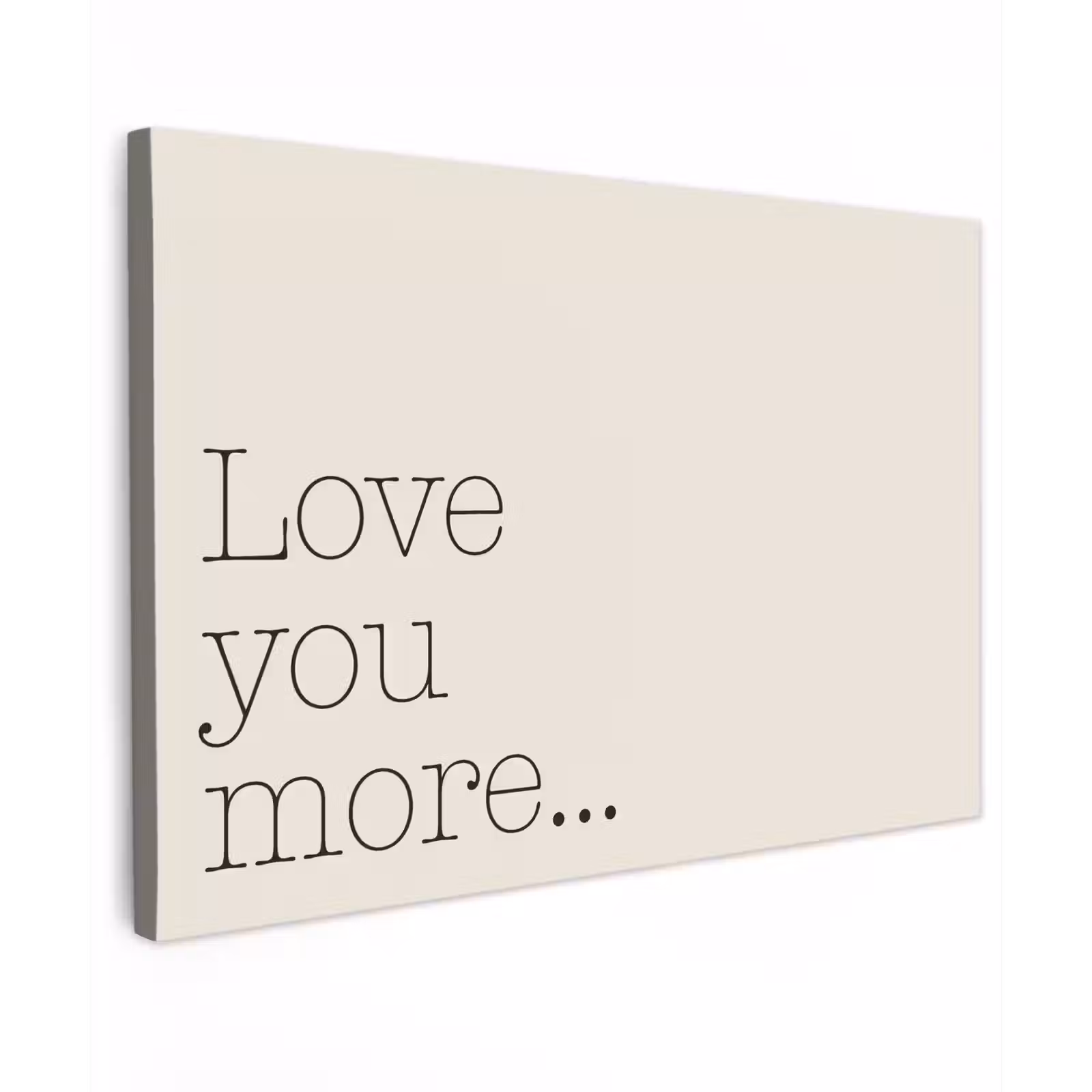 Canvas schilderij - Minimalistisch - Love - Beige — 1