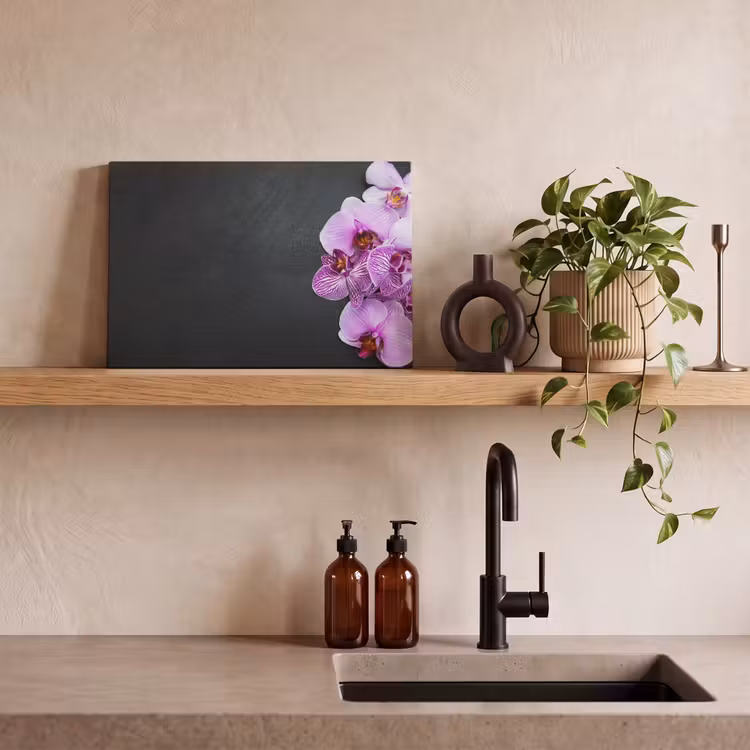 Canvas schilderij - Orchidee - Bloemen - Roze - Flora — 3