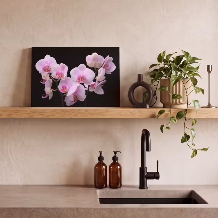 Canvas schilderij - Orchidee - Bloemen - Roze - Flora — 3