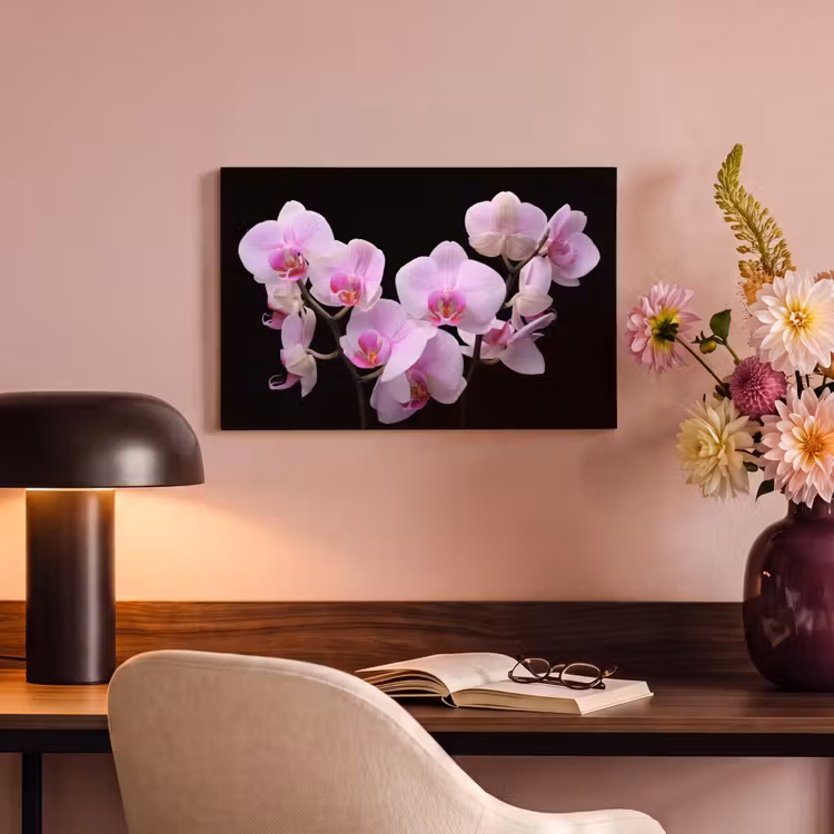 Canvas schilderij - Orchidee - Bloemen - Roze - Flora — 4