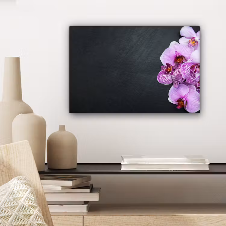 Canvas schilderij - Orchidee - Bloemen - Roze - Flora — 5