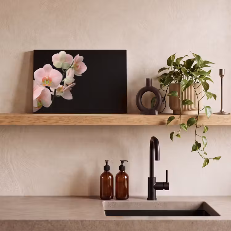 Canvas schilderij - Orchidee - Bloemen - Roze - Stilleven - Flora — 3