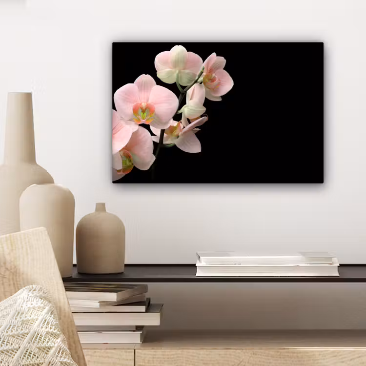 Canvas schilderij - Orchidee - Bloemen - Roze - Stilleven - Flora — 5