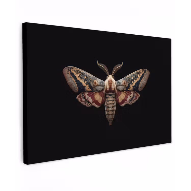 Canvas schilderij - Mot - Oosterse patronen - Sierlijk — 1