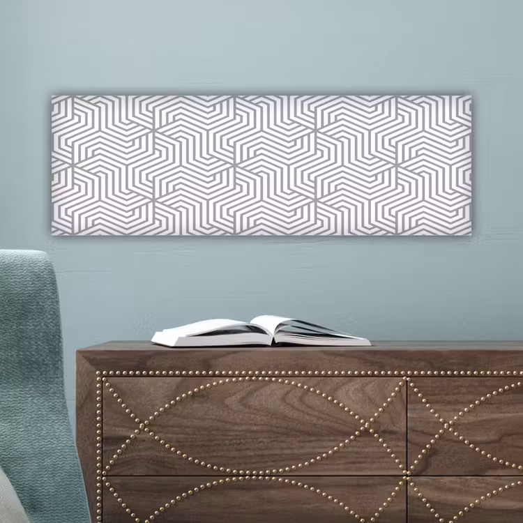 Canvas schilderij - Lijn - Design - Geometrie - Patroon — 4