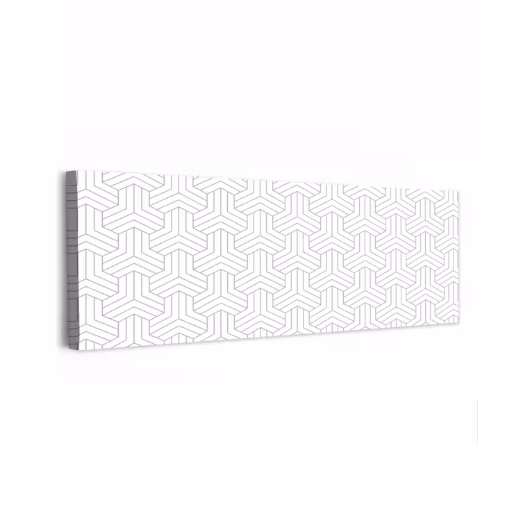 Canvas schilderij - Patronen - Abstract - Zwart - Wit - Geometrie — 1