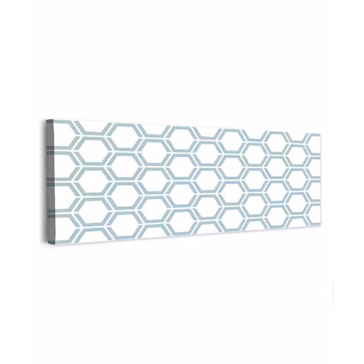 Canvas schilderij - Patroon - Lijn - Design - Hexagon — 1
