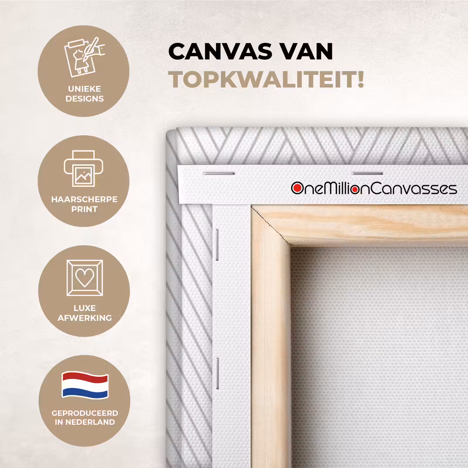 Canvas schilderij - Grafisch - Patroon - Modern - Geweven — 1