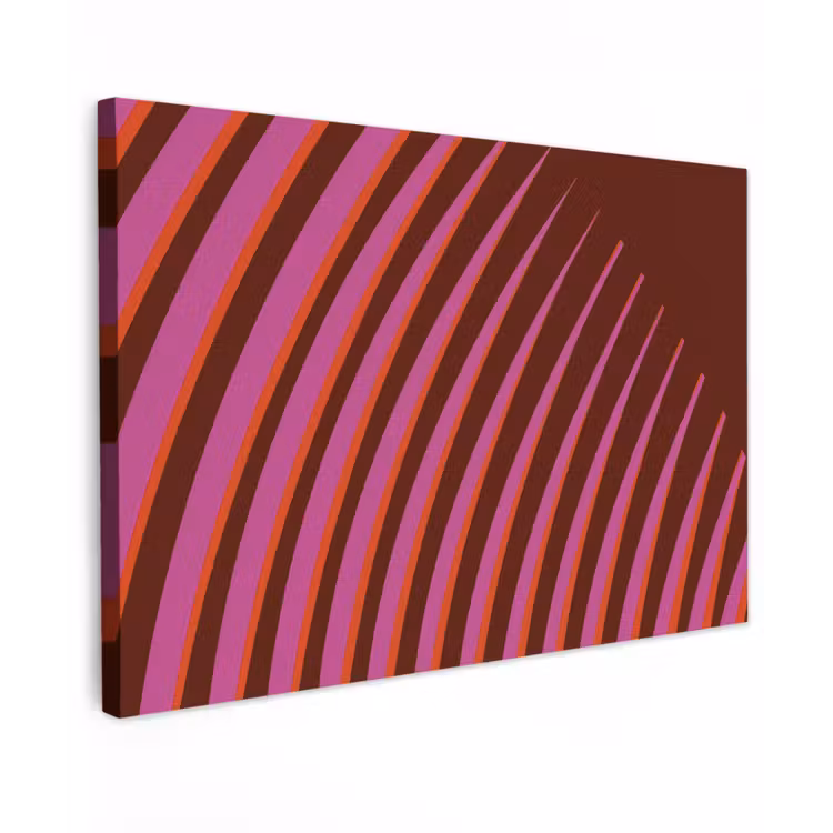 Canvas schilderij - Lijnen - Rood - Beweging — 1