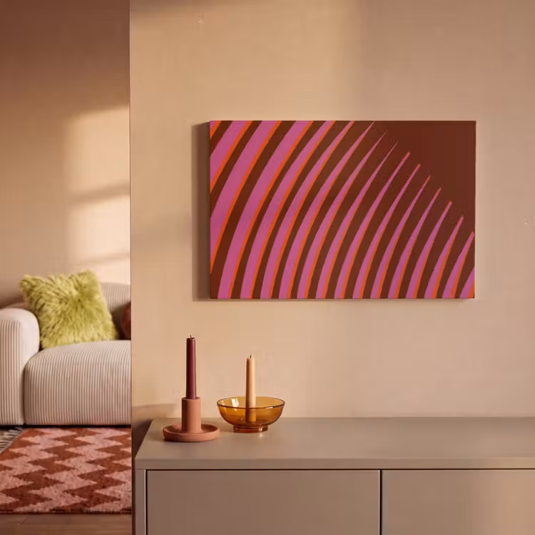 Canvas schilderij - Lijnen - Rood - Beweging — 2