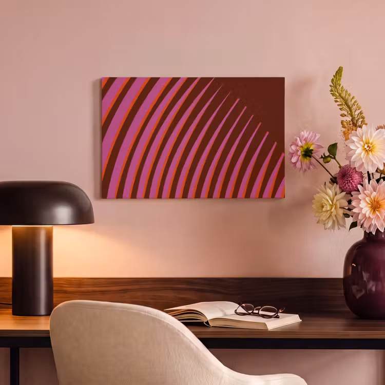 Canvas schilderij - Lijnen - Rood - Beweging — 4