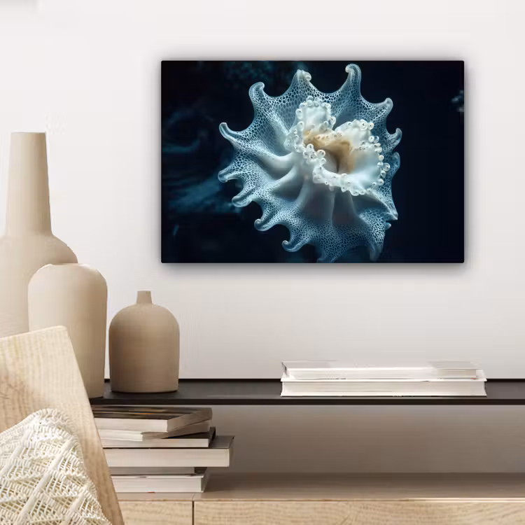 Canvas schilderij - Zeewezen - Wit - Golven - Water — 5