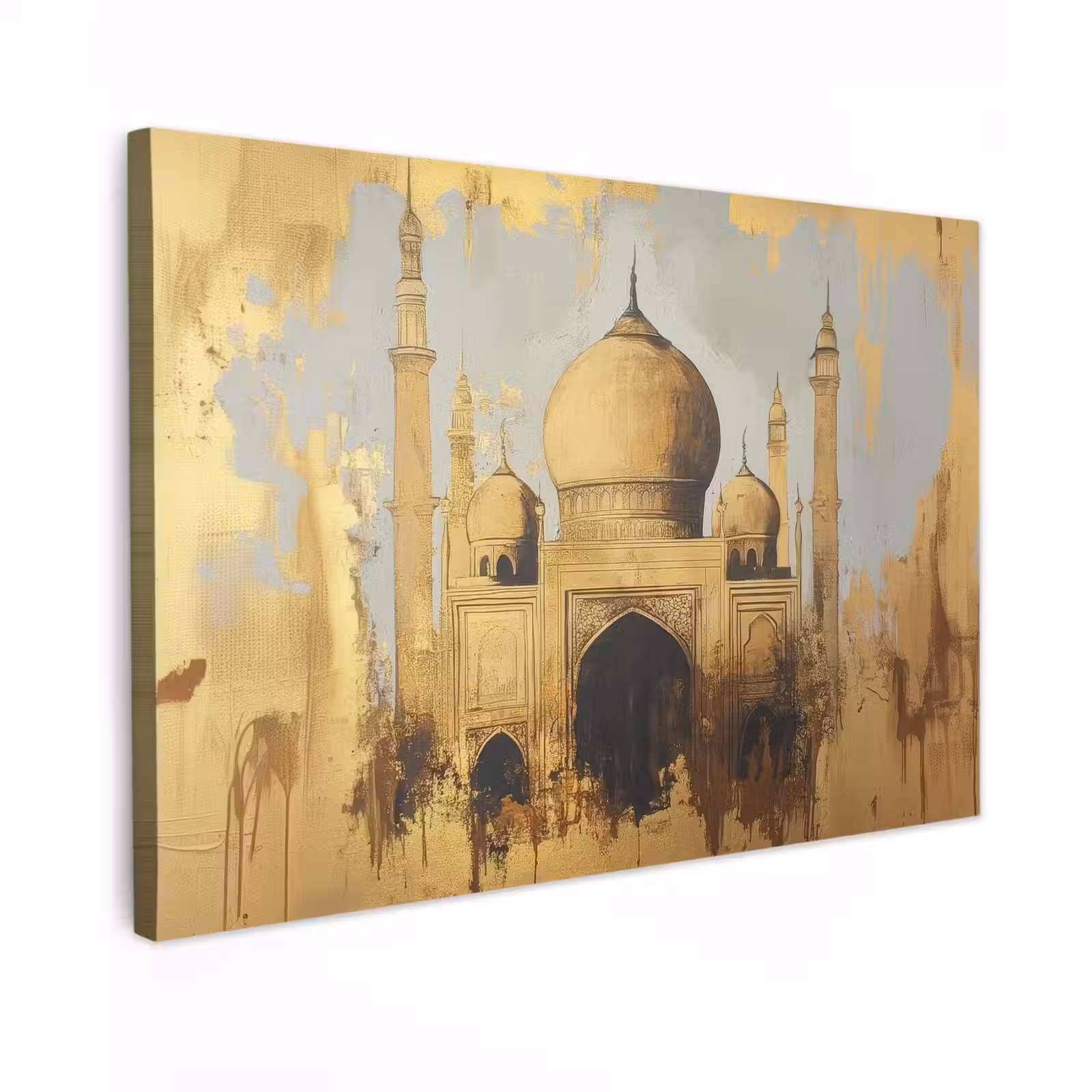 Canvas schilderij - Moskee - Goud - Arabisch - Ramadan - Islamitische — 1