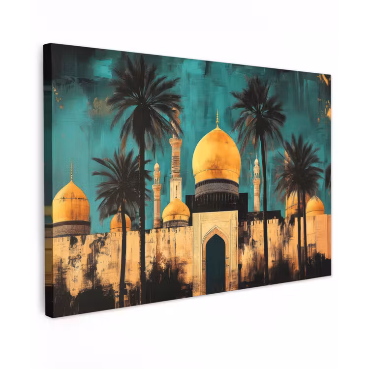 Canvas schilderij - Moskee - Goud - Arabisch - Islamitische — 1