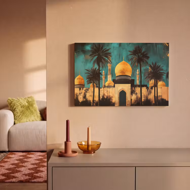 Canvas schilderij - Moskee - Goud - Arabisch - Islamitische — 2