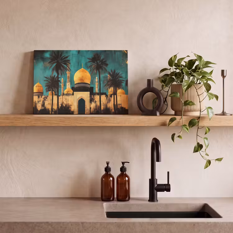 Canvas schilderij - Moskee - Goud - Arabisch - Islamitische — 3