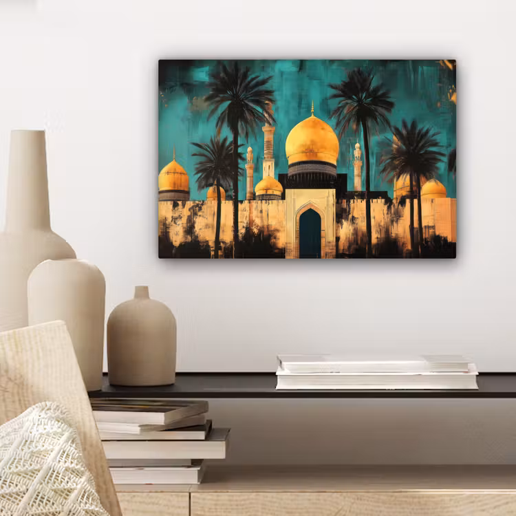 Canvas schilderij - Moskee - Goud - Arabisch - Islamitische — 5