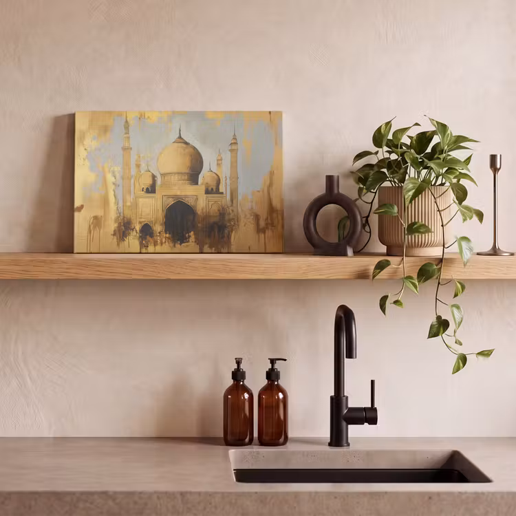 Canvas schilderij - Moskee - Goud - Arabisch - Ramadan - Islamitische — 3