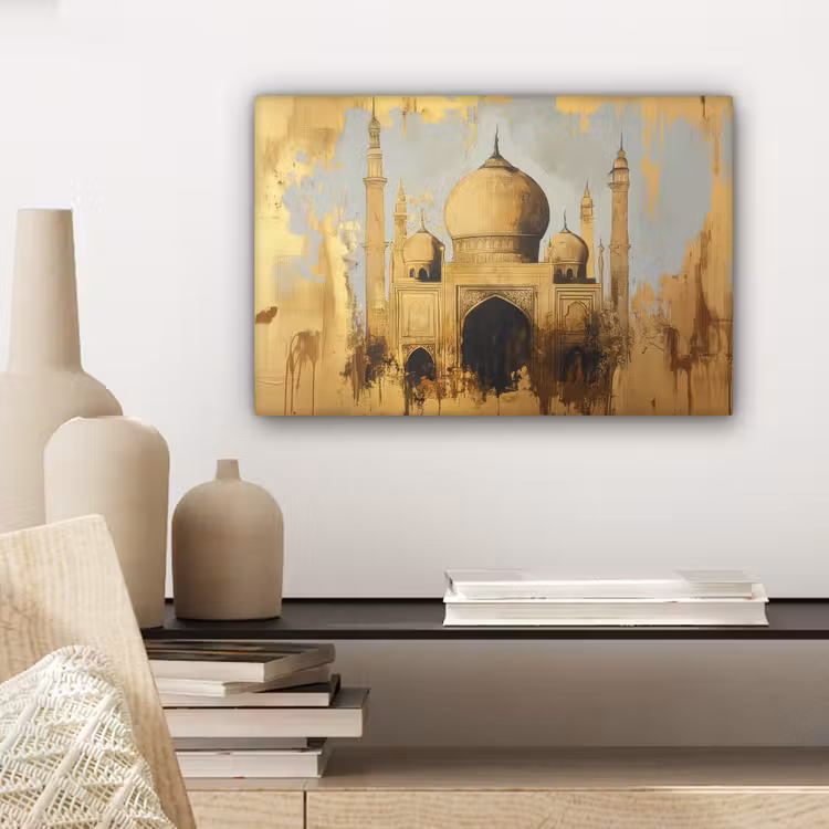 Canvas schilderij - Moskee - Goud - Arabisch - Ramadan - Islamitische — 5