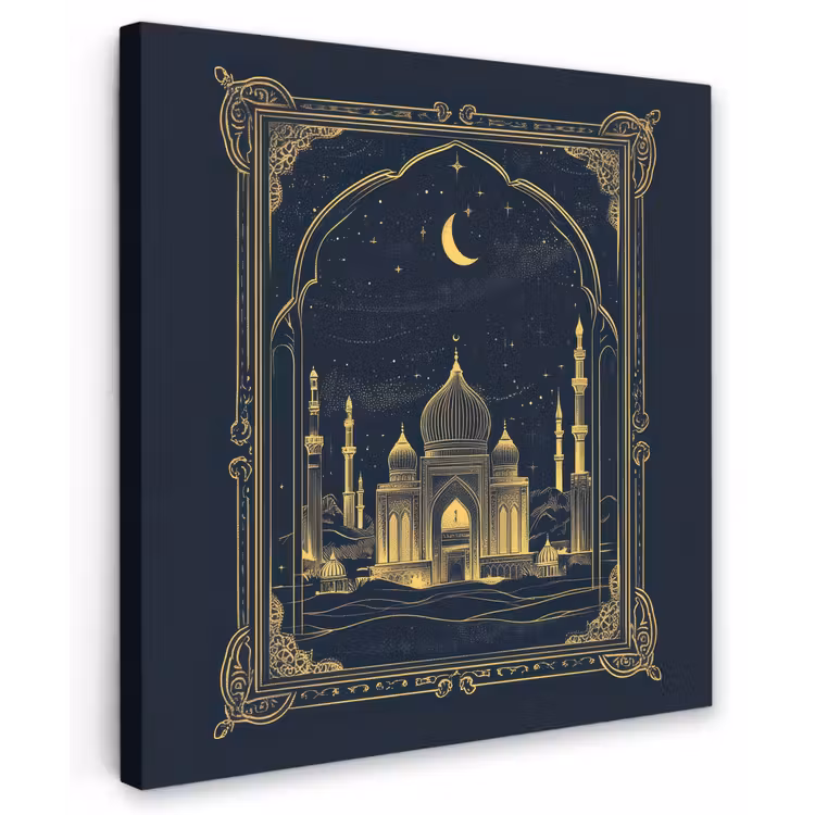 Canvas schilderij - Moskee - Islam - Goud - Ramadan - Islamitische — 1