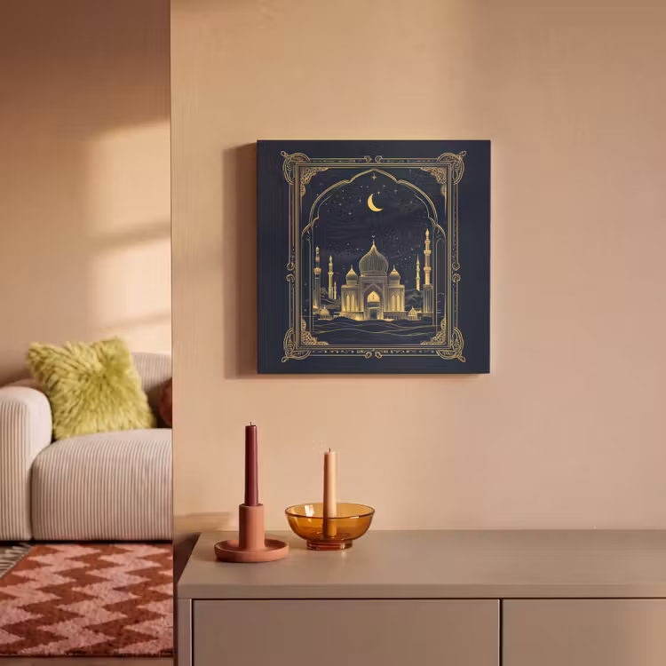 Canvas schilderij - Moskee - Islam - Goud - Ramadan - Islamitische — 2