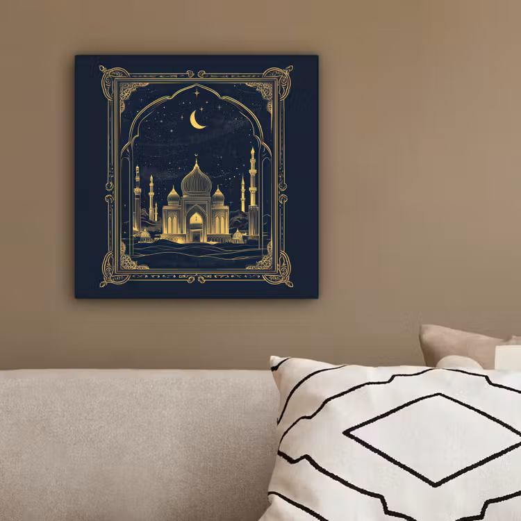 Canvas schilderij - Moskee - Islam - Goud - Ramadan - Islamitische — 3