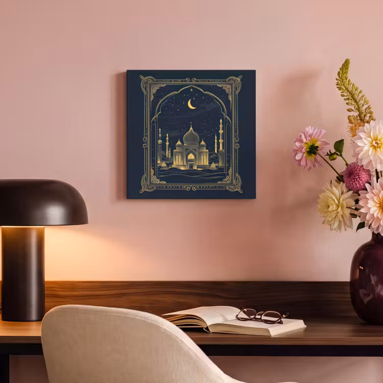 Canvas schilderij - Moskee - Islam - Goud - Ramadan - Islamitische — 4