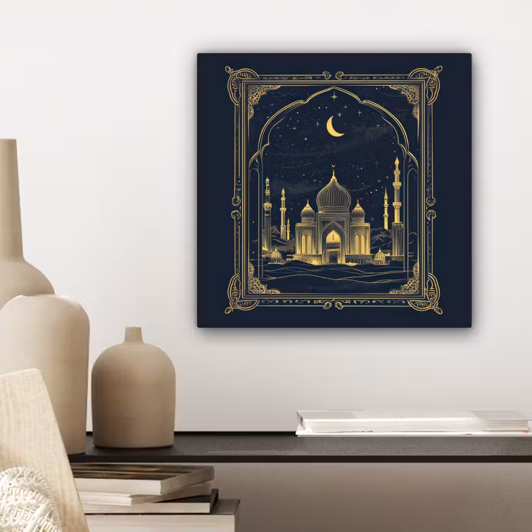 Canvas schilderij - Moskee - Islam - Goud - Ramadan - Islamitische — 5
