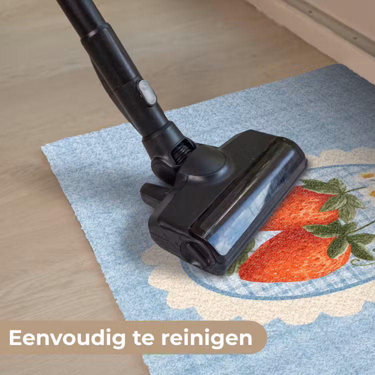 Deurmat - Aardbeien - Lijst - Rood - Geruit — 9