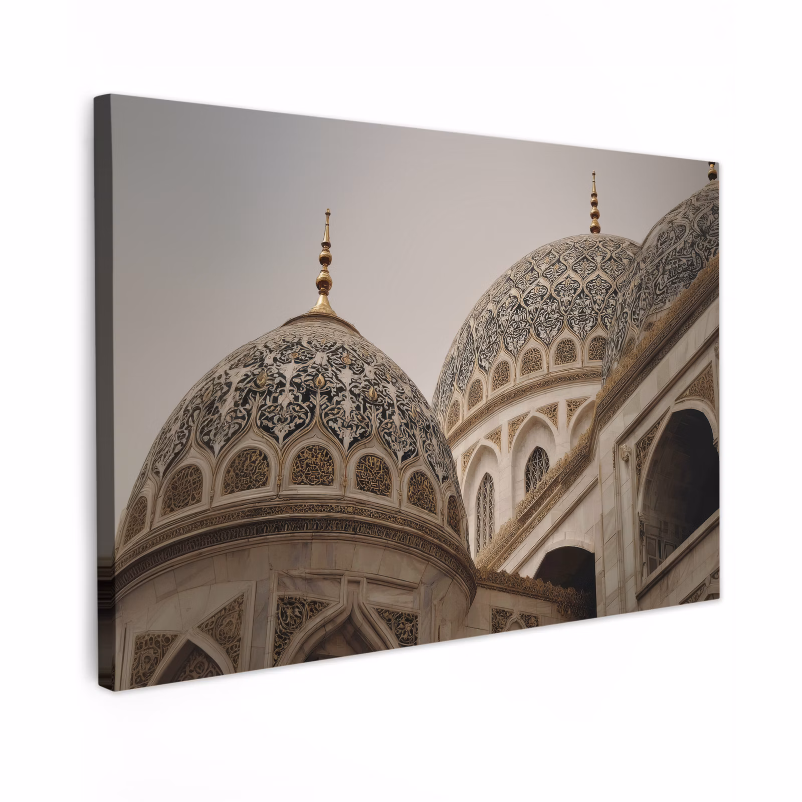 Canvas schilderij - Mozaïekkoepels - Gouden spitsen - Islamitisch — 1