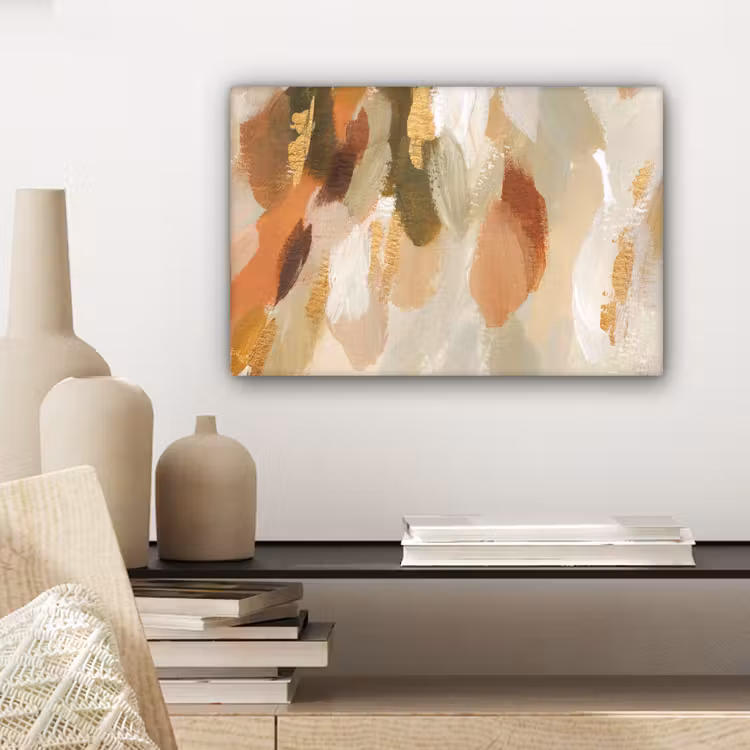 Canvas schilderij - Kunst - Verf - Rood — 5