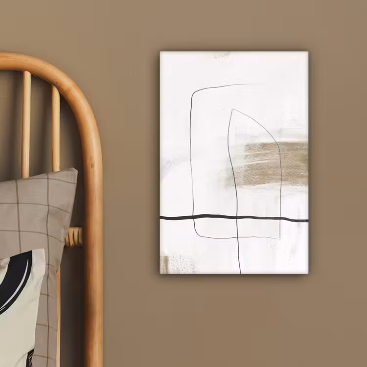 Canvas schilderij - Kunst - Verf - Zwart - Wit — 3