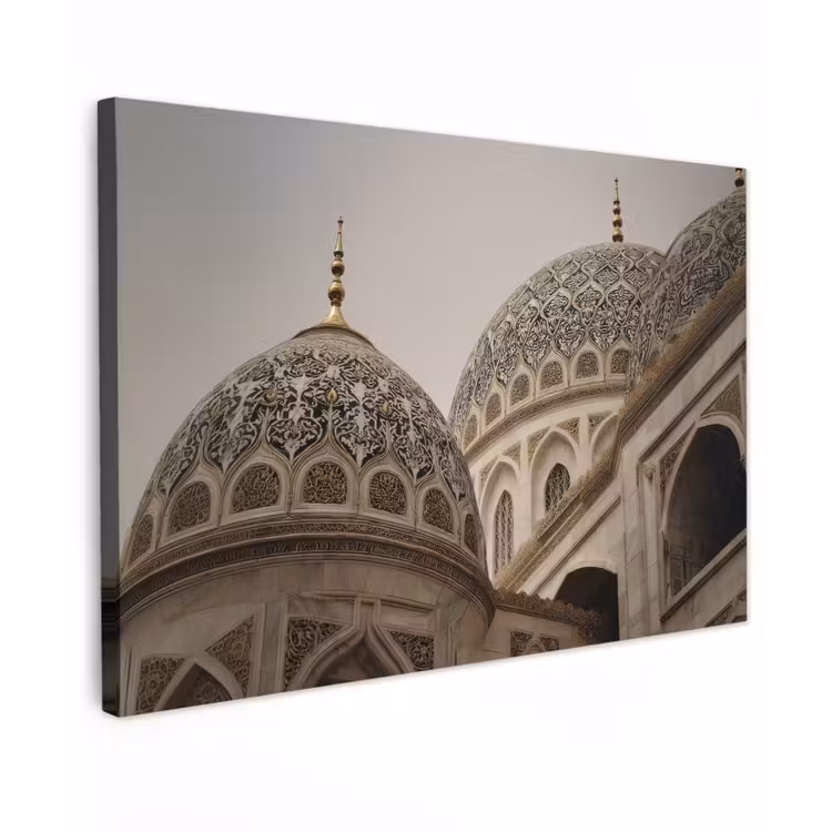 Canvas schilderij - Mozaïekkoepels - Gouden spitsen - Islamitisch — 1