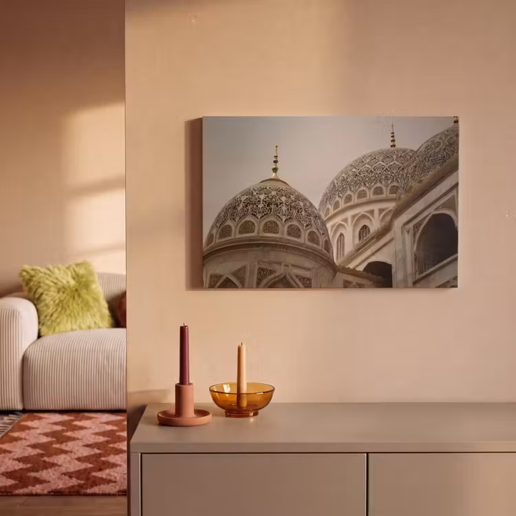 Canvas schilderij - Mozaïekkoepels - Gouden spitsen - Islamitisch — 2