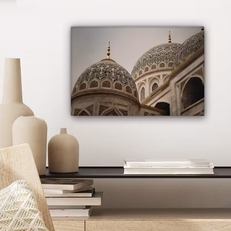 Canvas schilderij - Mozaïekkoepels - Gouden spitsen - Islamitisch — 5