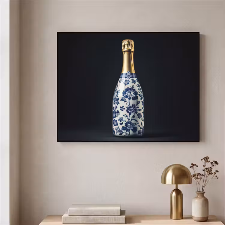 Art Frame - Champagne - Bloemen - Goud - Chique — 3