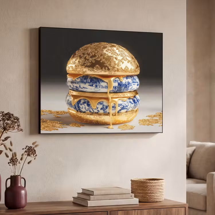 Art Frame - Delftsblauw - Goud - Burger — 4