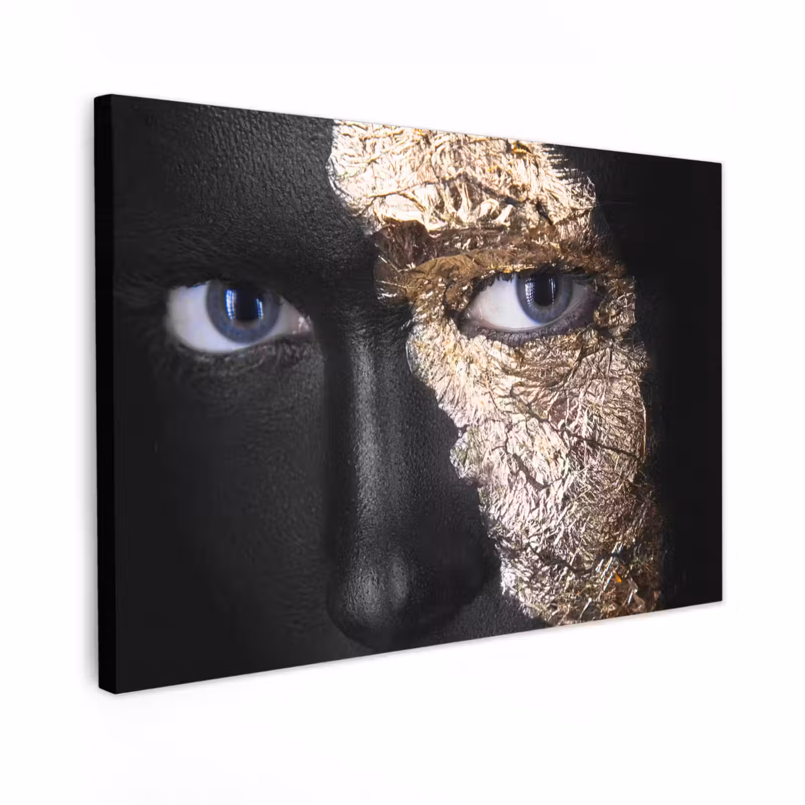 Canvas schilderij - Vrouw - Goud - Black and Gold — 1