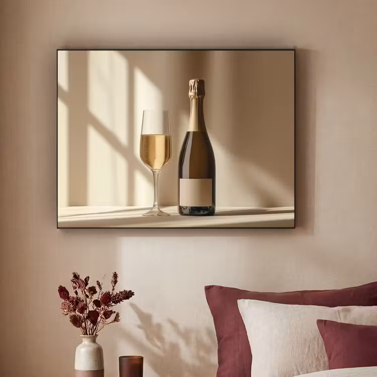 Art Frame - Champagne - Beige - Schaduw - Bubbels — 2