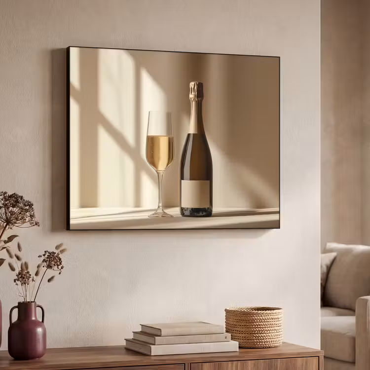 Art Frame - Champagne - Beige - Schaduw - Bubbels — 4