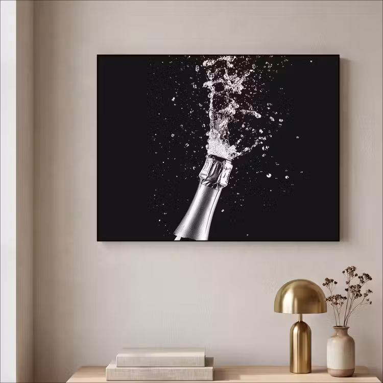 Art Frame - Champagne - Zwart - Spetters - Popping — 3
