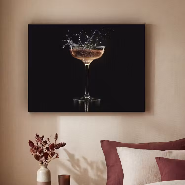 Art Frame - Cocktail - Zwart - Spetters - Glas — 2