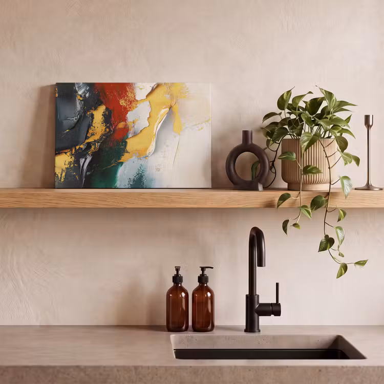 Canvas schilderij - Modern - Kerst - Abstract - Goud — 3